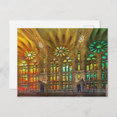 Sagrada Familia. Innenseite. Ansicht 19. Postkarte (Vorne/Hinten)