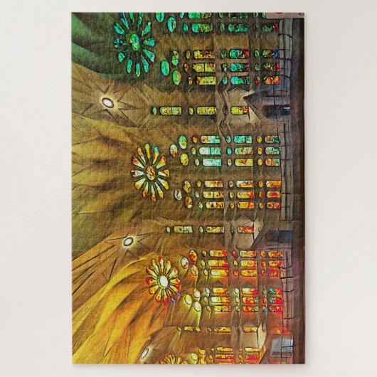 Sagrada Familia. Innenseite. Ansicht 19. Puzzle (Vertikal)