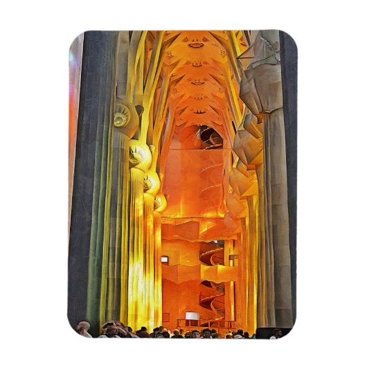 Sagrada Familia. Innenseite. Ansicht 1. Magnet (Vertikal)