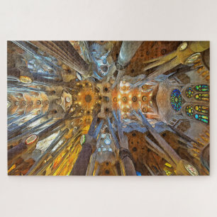 Sagrada Familia. Innenseite. Ansicht 20. Puzzle