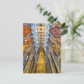 Sagrada Familia. Innenseite. Ansicht 21. Postkarte (Stehend Vorderseite)