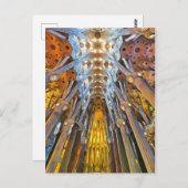 Sagrada Familia. Innenseite. Ansicht 21. Postkarte (Vorne/Hinten)