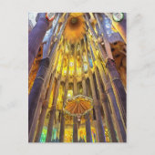 Sagrada Familia. Innenseite. Ansicht 22. Postkarte (Vorderseite)