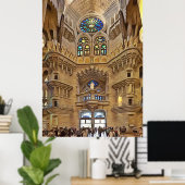 Sagrada Familia. Innenseite. Ansicht 32. Poster (Heimbüro)