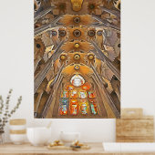 Sagrada Familia. Innenseite. Ansicht 7. Poster (Küche)