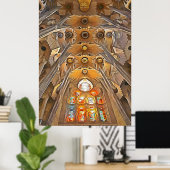 Sagrada Familia. Innenseite. Ansicht 7. Poster (Heimbüro)