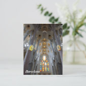Sagrada Familia. Innenseite Postkarte (Stehend Vorderseite)