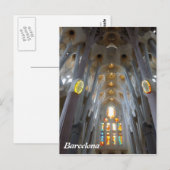Sagrada Familia. Innenseite Postkarte (Vorne/Hinten)