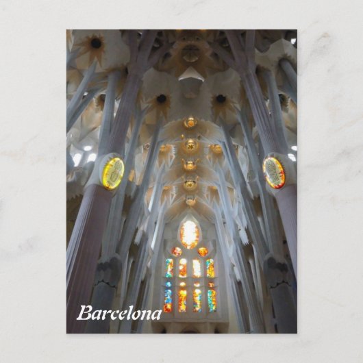 Sagrada Familia. Innenseite Postkarte (Vorderseite)