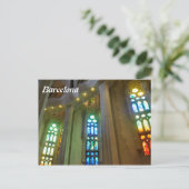 Sagrada Familia. Innenseite Postkarte (Stehend Vorderseite)
