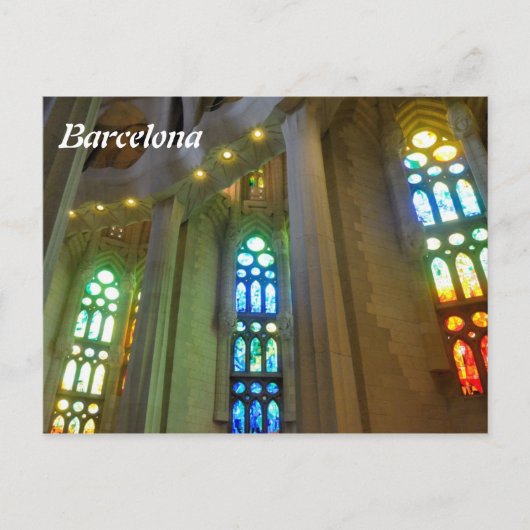 Sagrada Familia. Innenseite Postkarte (Vorderseite)