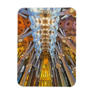 Sagrada Familia. Inneres. Ansicht 21. Magnet