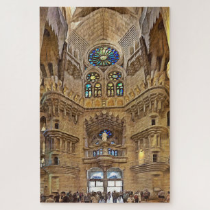 Sagrada Familia. Inneres. Ansicht 32. Puzzle