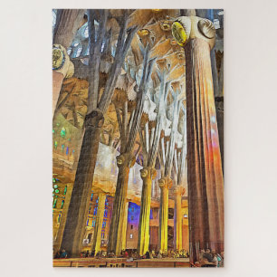 Sagrada Familia. Inneres. Ansicht 9. Puzzle