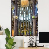 Sagrada Familia. Interior. View 6. Poster (Heimbüro)