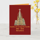 Sagrada Familia Karte (Gelbe Blume)