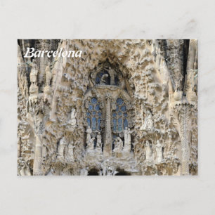 Sagrada Familia. Krippenfassade. Postkarte