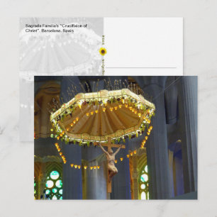 Sagrada Familia Kruzifix, Barcelona, Spanien - Postkarte