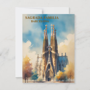Sagrada Família Postcard - Iconic Barcelona Landma Postkarte