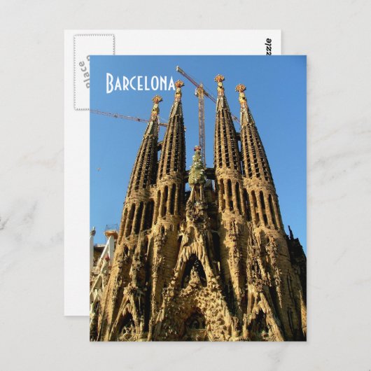 Sagrada Familia Postkarte (Vorne/Hinten)
