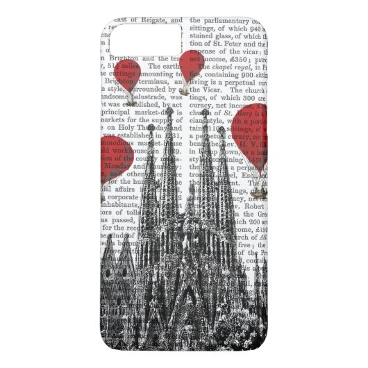 Sagrada Familia und glühende Luft-Ballone Case-Mate iPhone Hülle (Rückseite)