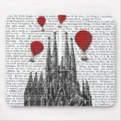 Sagrada Familia und Red Hot Air Balloons Mousepad (Vorne)