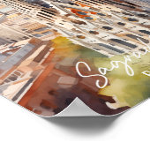 Sagrade Familia Barcelona Der berühmte Platz Poster (Ecke)