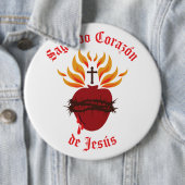 Sagrado Corazón de Jesús/Heiliges Herz Jesu Button (Beispiel)