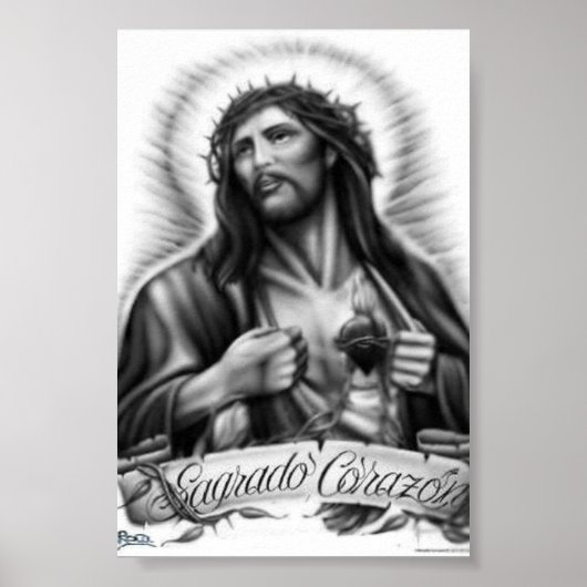 Sagrado Corazón Original Artwork Poster (Vorne)