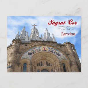 Sagrat Cor, Barcelona, Spanien Postkarte