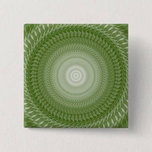 Sägt Mandala in Stämmen Button (Vorderseite)