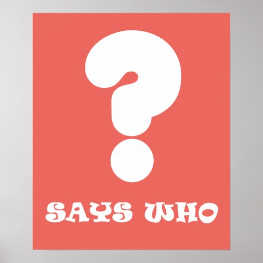 Sagt wer Funky A3 Poster (Vorne)