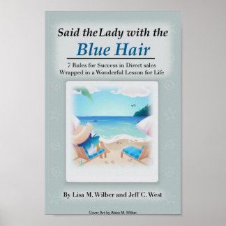 Sagte die Frau mit der blauen Hair - Poster