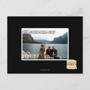 Sagte jemand cheeze? postkarte