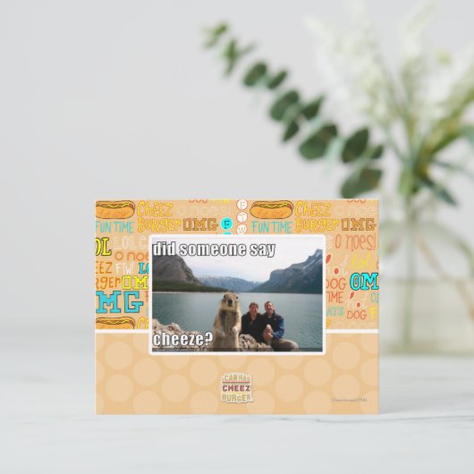 Sagte jemand cheeze? postkarte (Stehend Vorderseite)