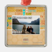 Sagte jemand cheeze? silbernes ornament (Vorne)