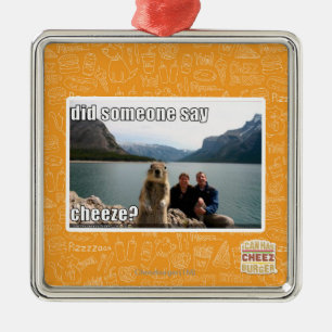Sagte jemand cheeze? silbernes ornament