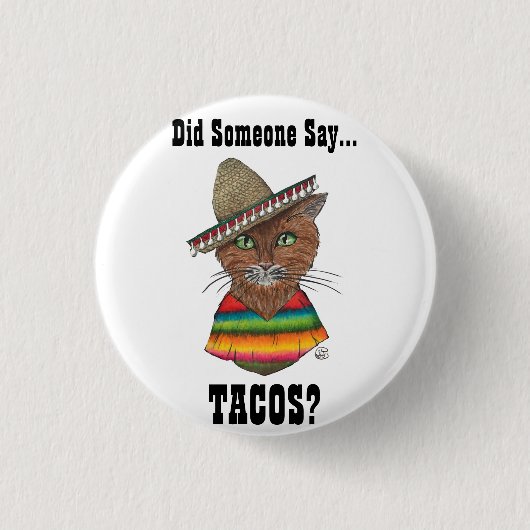 Sagte jemand… Tacos? Knopf Button (Vorderseite)