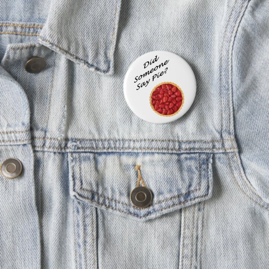 Sagte jemand Torte? Button (Beispiel)