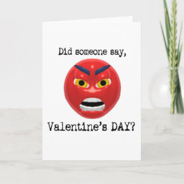 Sagte jemand Valentinstag Feiertagskarte