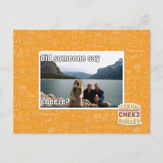 Sagte jemand zu betrügen? postkarte (Vorderseite)