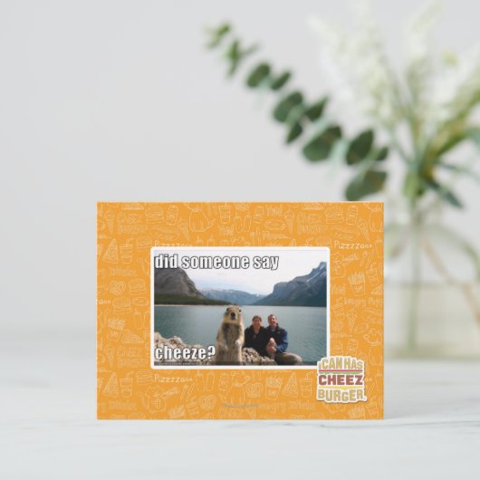 Sagte jemand zu betrügen? postkarte (Stehend Vorderseite)