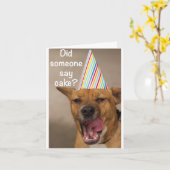 Sagte jemand zusammenbackt? Geburtstags-Karte Karte (Gelbe Blume)