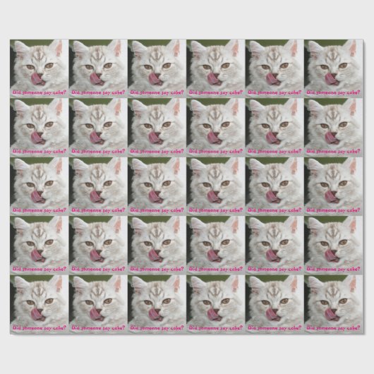 Sagte jemand zusammenbackt? Lustiges Geschenkpapier (Flach)