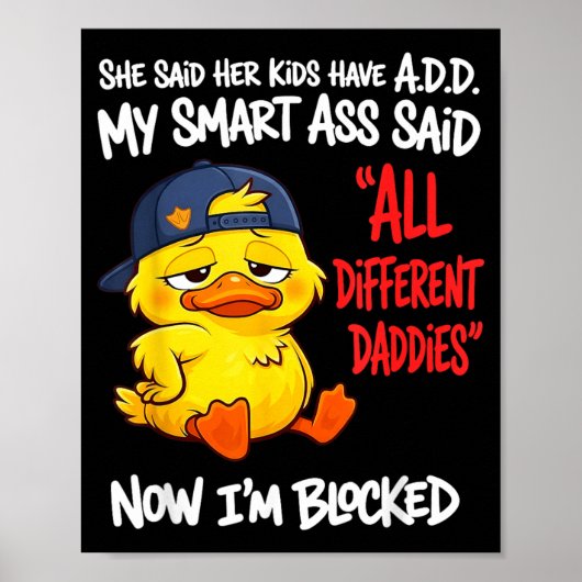 Sagte Kinder haben A D D Intelligent Sagte Anders Poster (Vorne)