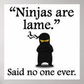 Sagte nie jemand: Ninjas sind lahm Poster (Vorne)