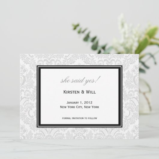 sagte sie ja! einladung (Stehend Vorderseite)