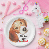 Sagten Sie gute Sachen? Beagle Pappteller (Party)