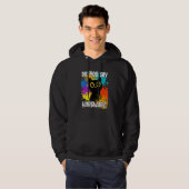 Sagten Sie Hardware Schwarze Katze Hoodie (Vorne ganz)