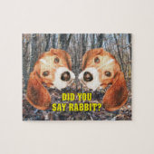 Sagten Sie Kaninchen? Beagle Puzzle (Horizontal)